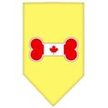 Unconditional Love Bone Flag Canadian  Screen Print Bandana Yellow Large UN851566